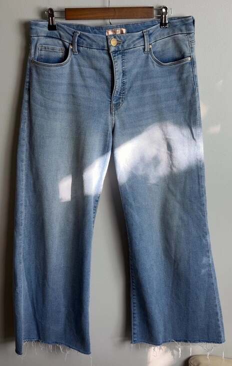 KUT from the Kloth Accessories - KUT from the Kloth Meg Wide Leg Jeans Size 10 High Rise Raw Hem Women’s
